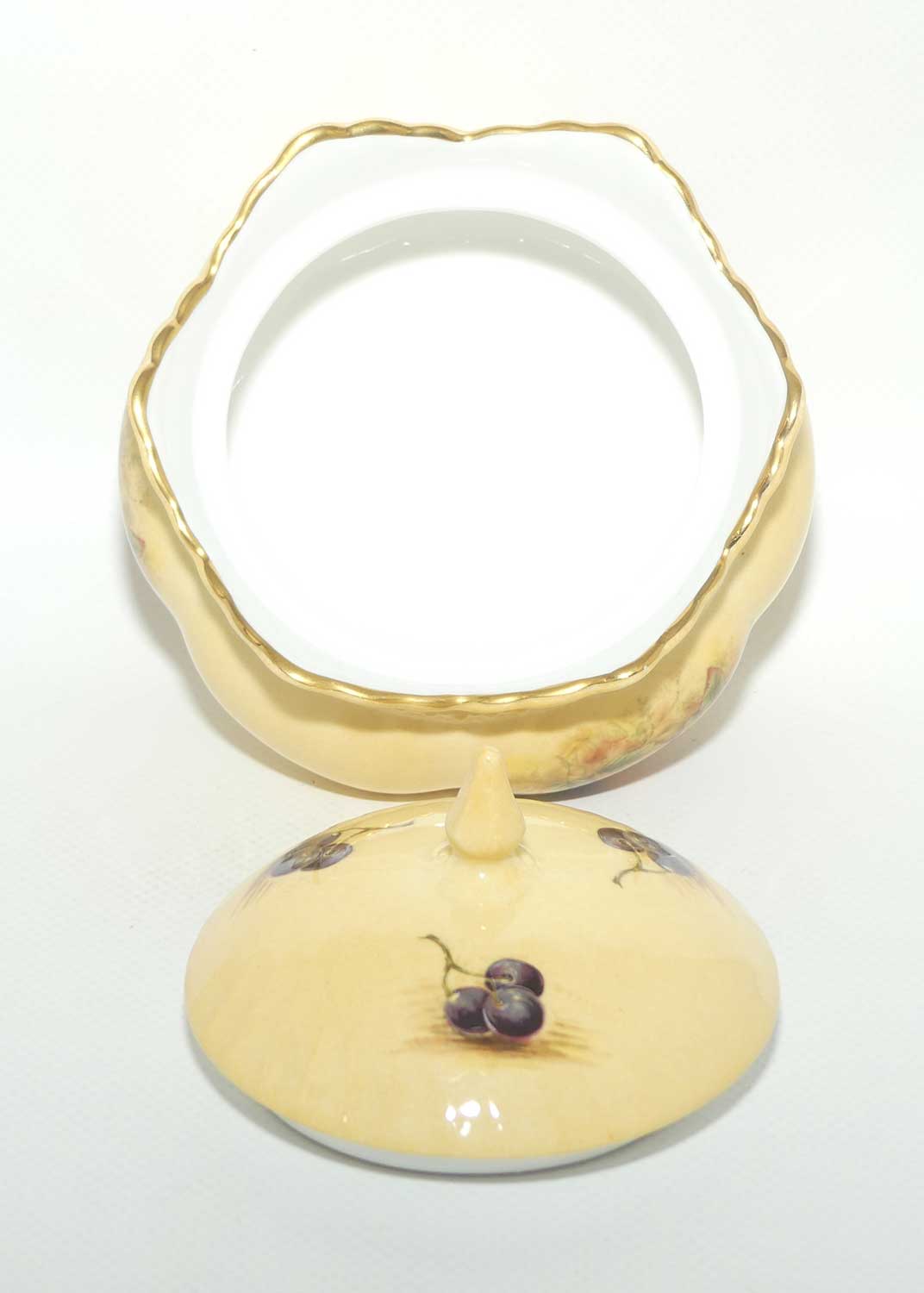 Aynsley Orchard Gold lidded trinket box