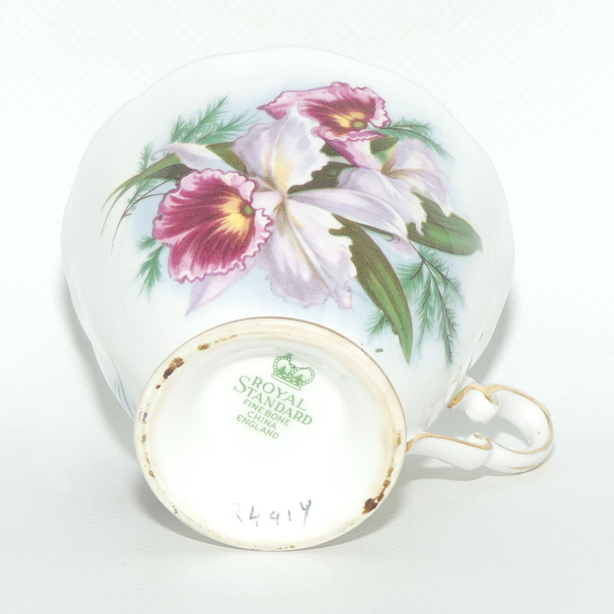 Royal Standard Orchid pattern tea trio | 2491Y |  #1
