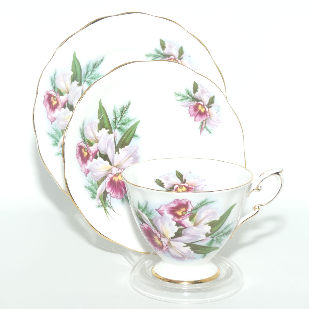 Royal Standard Orchid pattern tea trio | 2491Y | #2