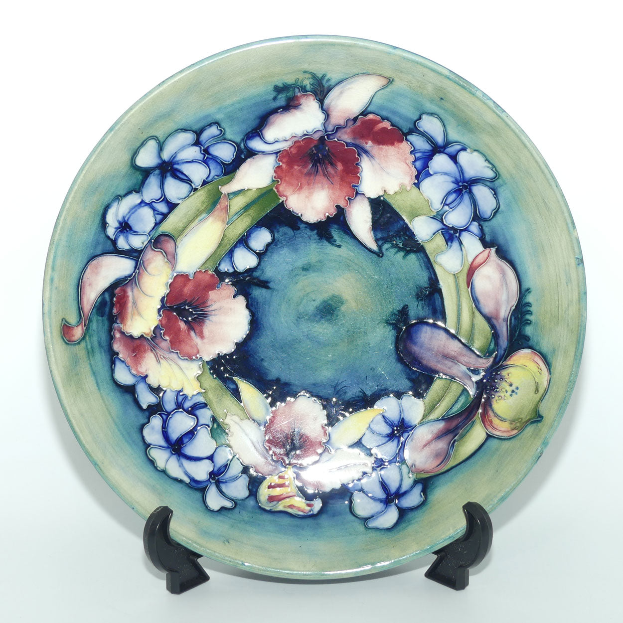 William Moorcroft Orchid 784/12 large plate