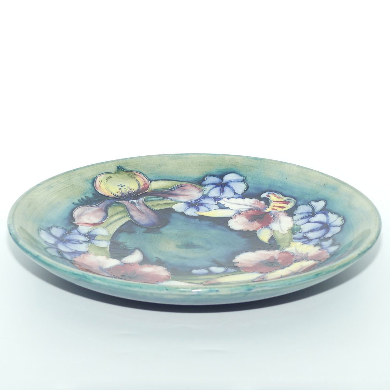 William Moorcroft Orchid 784/12 large plate