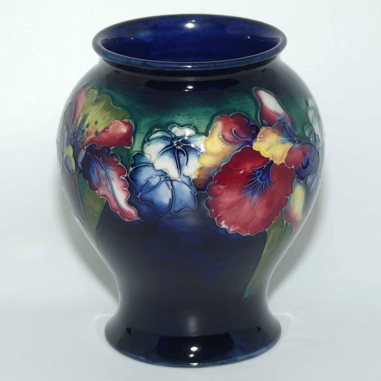 Walter Moorcroft Orchid (Blue) 146/5 vase #2