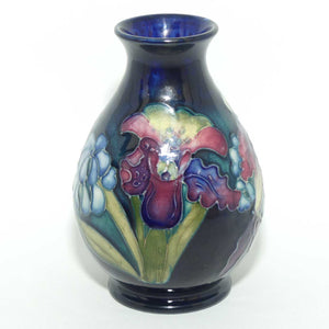 Walter Moorcroft Orchid on Blue Ground 7/4 vase