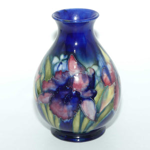 Walter Moorcroft Orchid on Blue Ground 7/7 vase