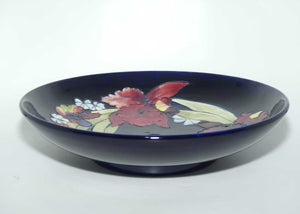 Walter Moorcroft Orchid (Blue) large shallow bowl