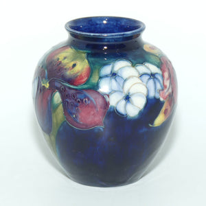 Walter Moorcroft Orchid (Blue) small bulbous vase #1