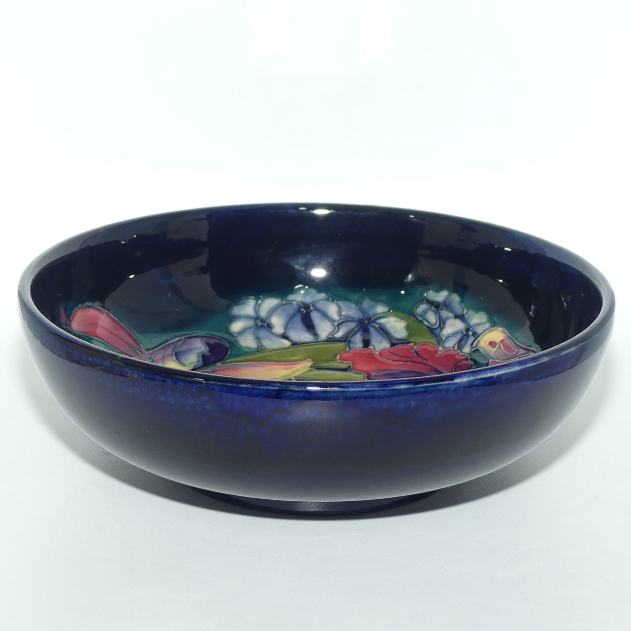 Walter Moorcroft Orchid (Blue) bowl | 22cm | #2
