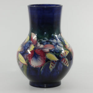 Walter Moorcroft Orchid (Blue) bulbous vase
