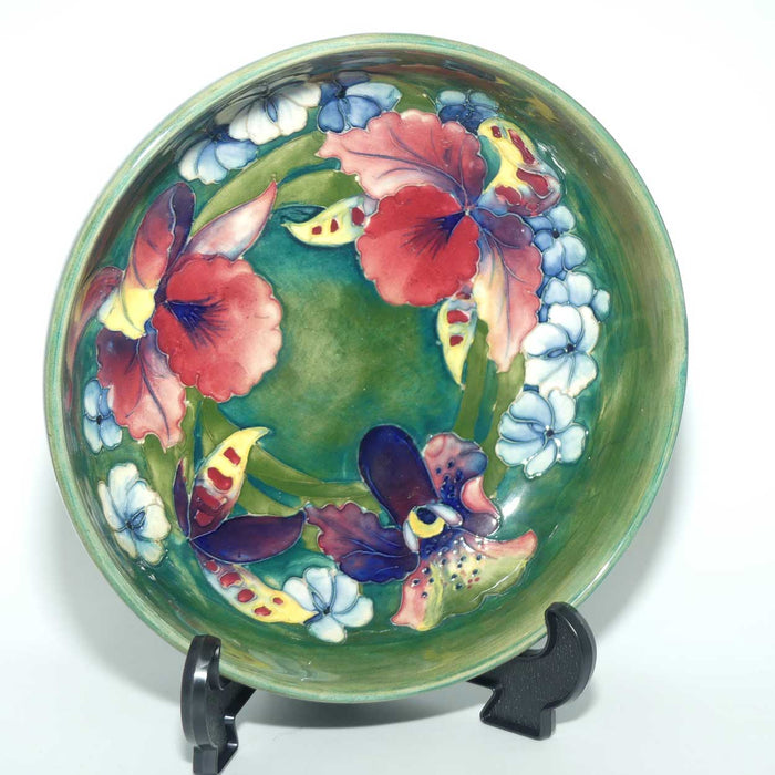 Walter Moorcroft Orchid (Green) deep bowl #1