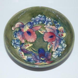 Walter Moorcroft Orchid (Green) deep bowl #2