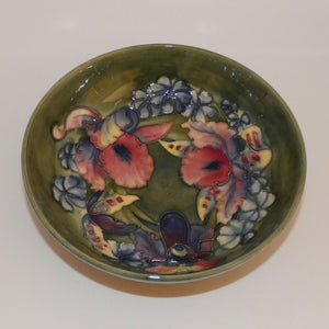 Walter Moorcroft Orchid (Green) deep bowl #2