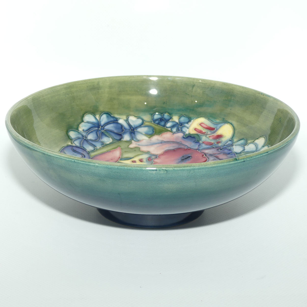 Walter Moorcroft Orchid (Green) deep bowl #2