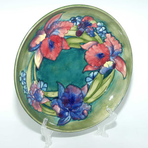 Walter Moorcroft Orchid (Green) large shallow bowl