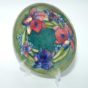 Walter Moorcroft Orchid (Green) large shallow bowl