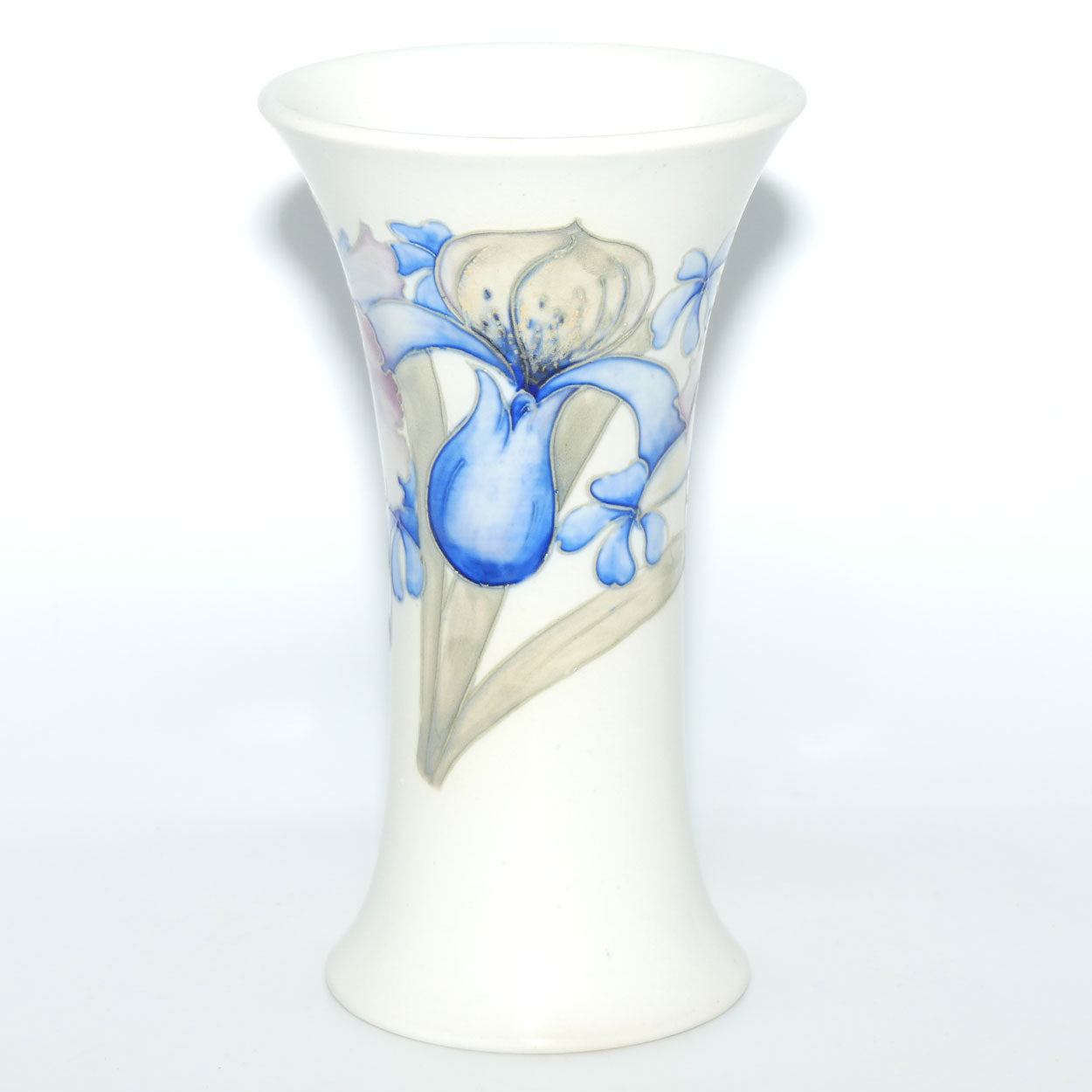 William Moorcroft Orchid salt glaze trumpet vase #2