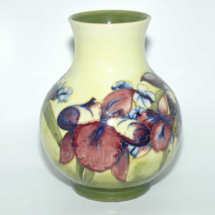 Walter Moorcroft Orchid (Yellow) 869/9 vase