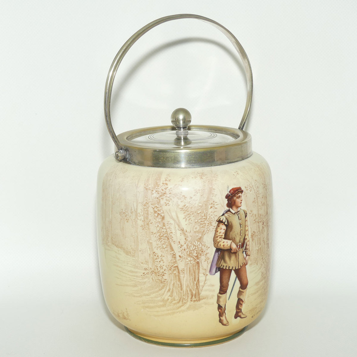 Royal Doulton Shakespearean Orlando biscuit barrel D3746