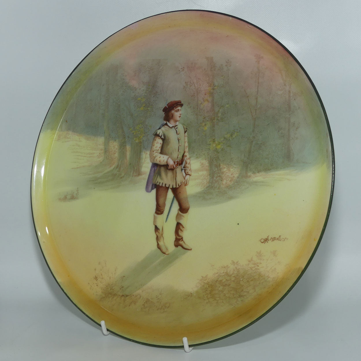 Royal Doulton Shakespearean Orlando large display plate E7267
