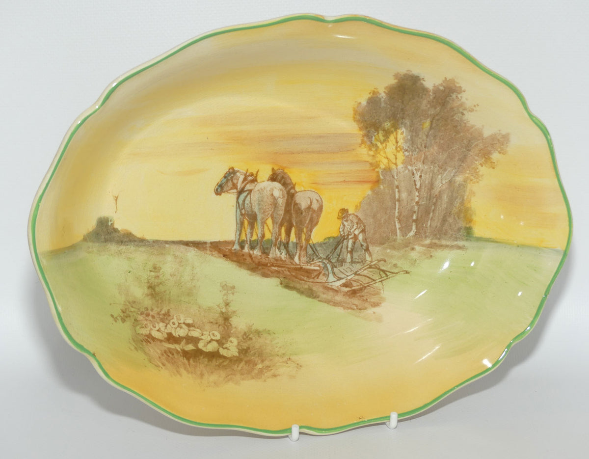 Royal Doulton Ploughing large oval bowl D5650