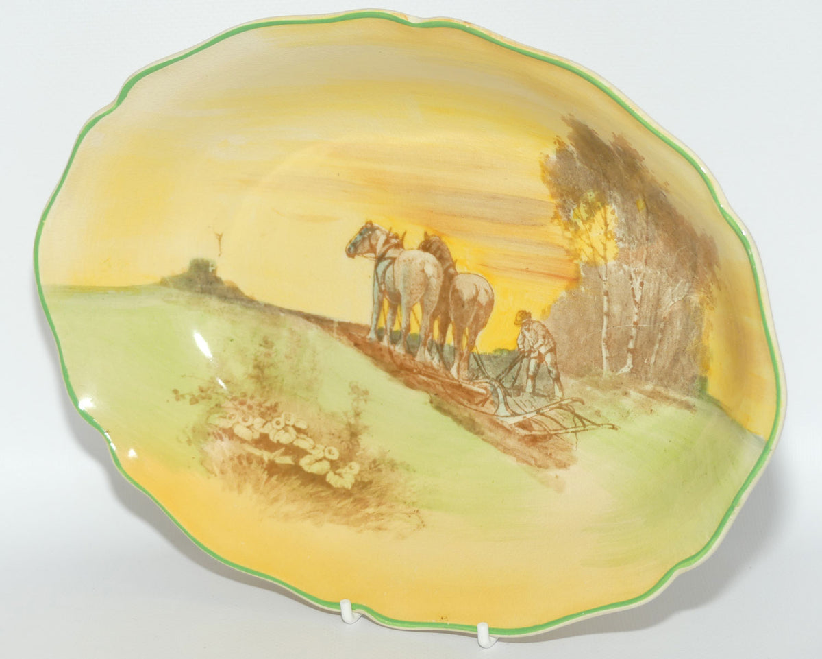Royal Doulton Ploughing large oval bowl D5650