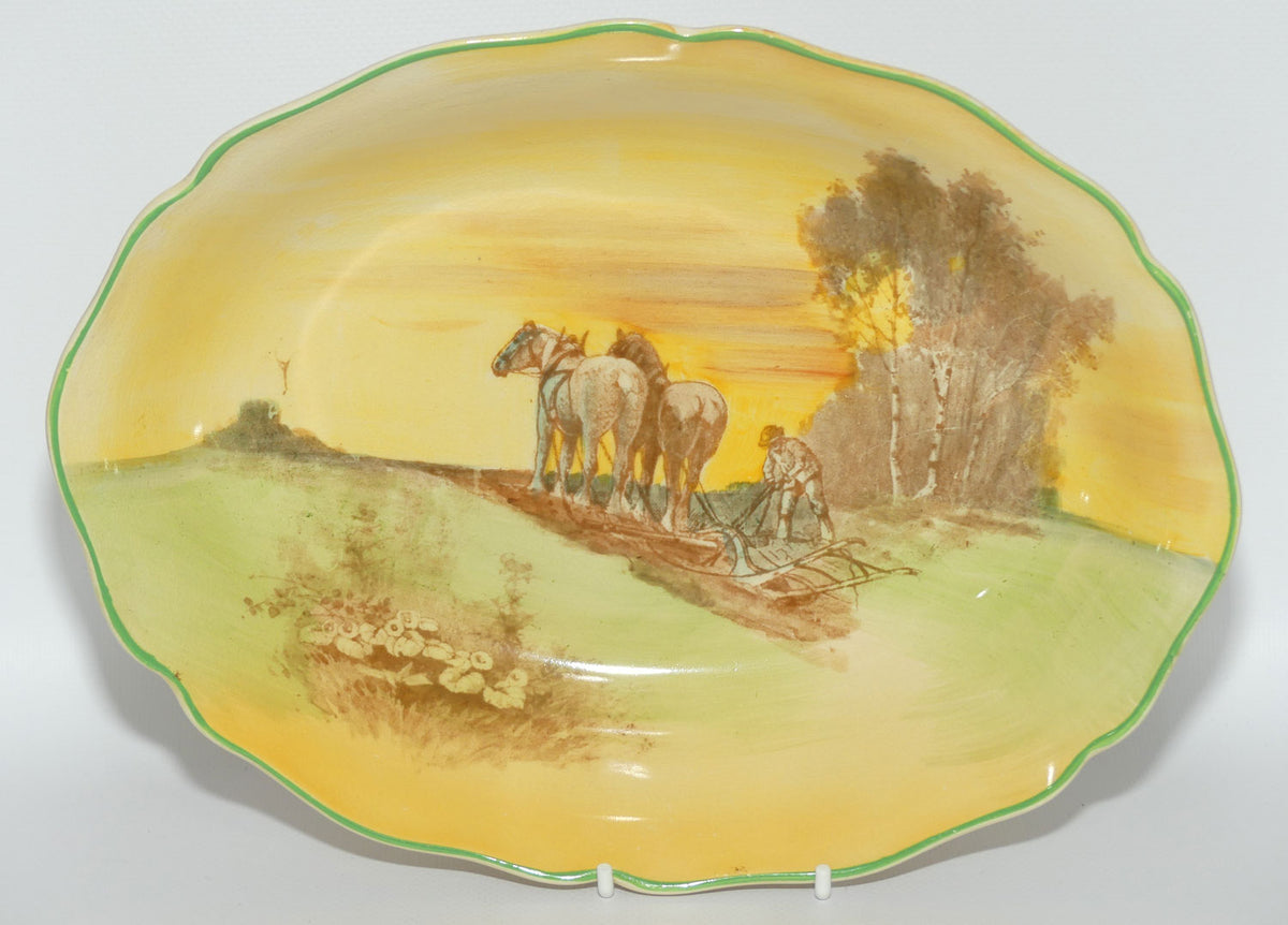 Royal Doulton Ploughing large oval bowl D5650