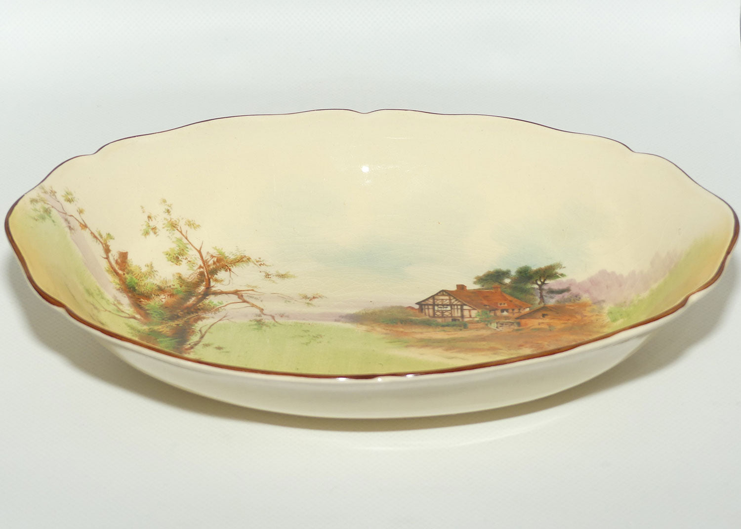 Royal Doulton English Cottages oval bowl D4987
