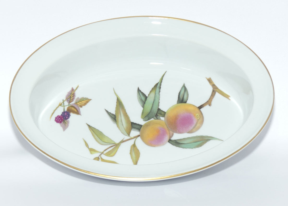 Royal Worcester Fine Porcelain | Evesham pattern | oval baking dish | 28.5cm wide