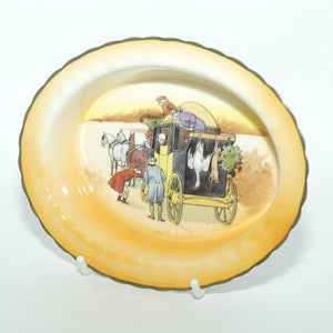 Royal Doulton Coaching Days oval dish E3804 | Tightening the Harness