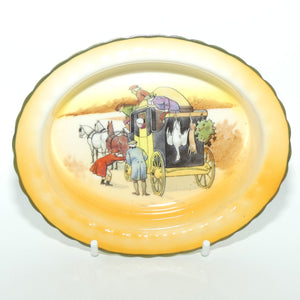 Royal Doulton Coaching Days oval dish E3804 | Tightening the Harness