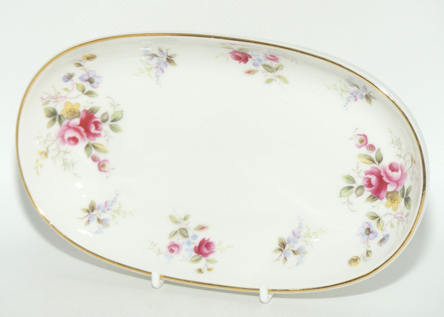 English made Floral oval tray | soap holder