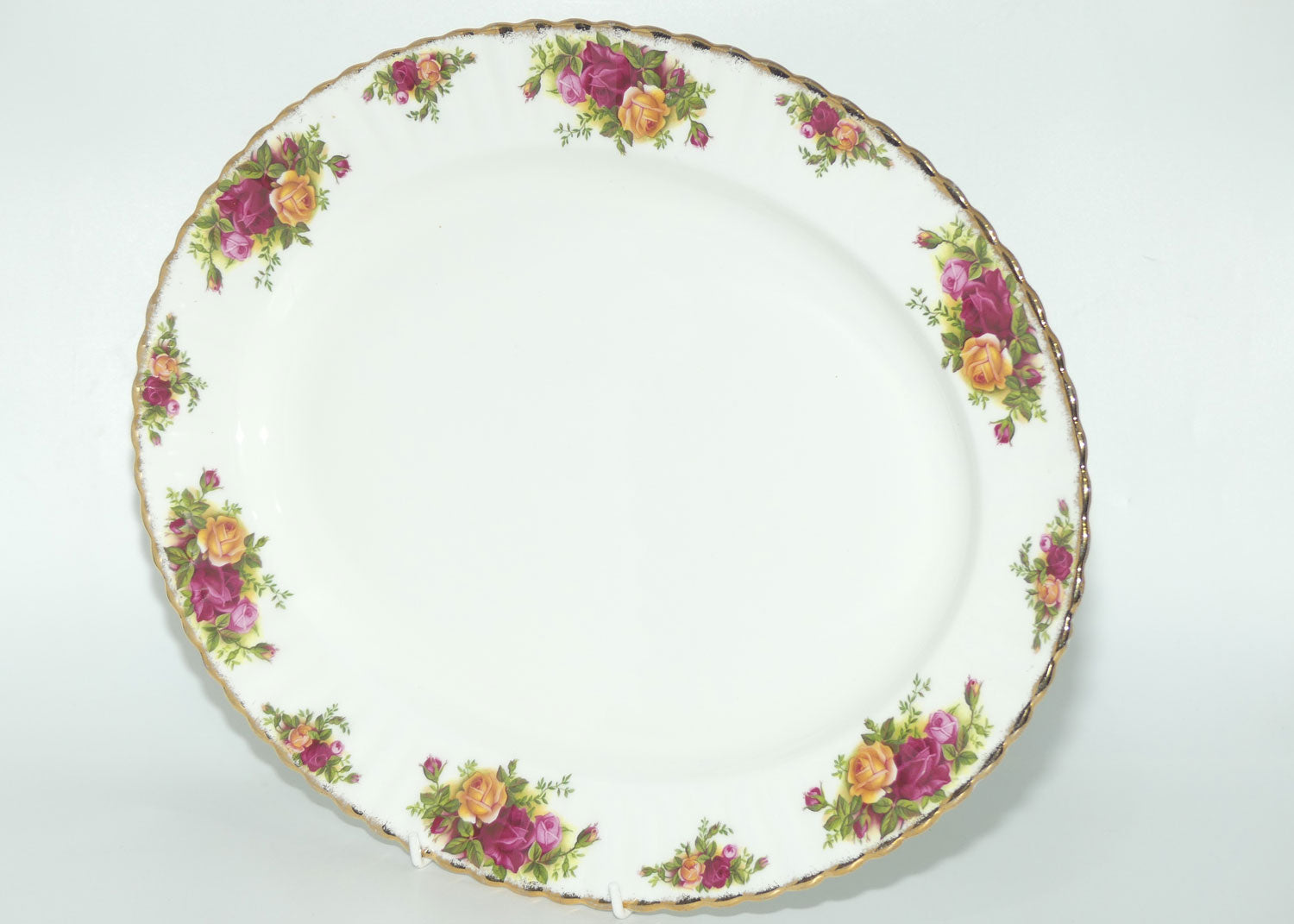 Royal Albert Bone China England Old Country Roses oval meat platter | 38cm | early backstamp |#2|
