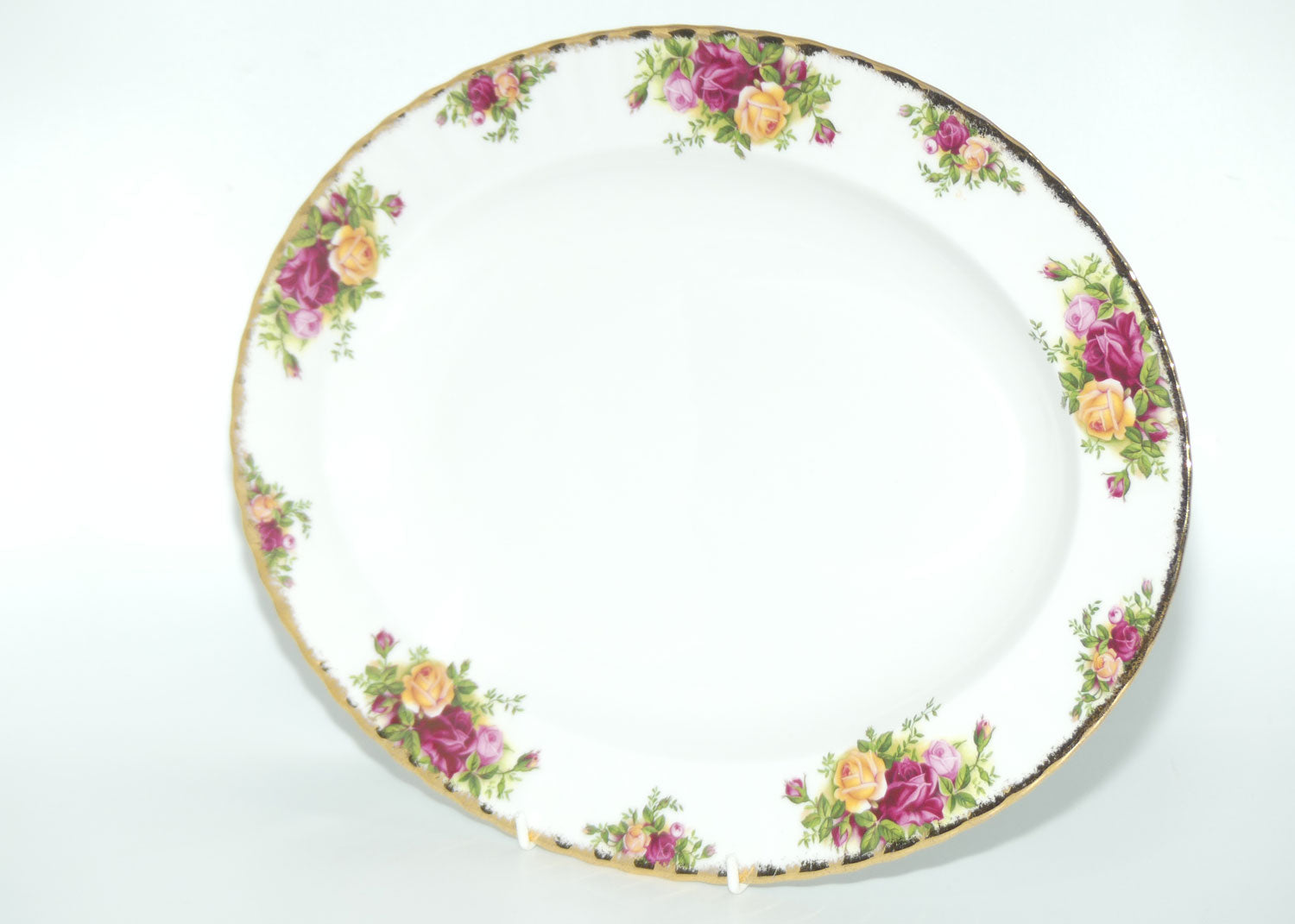 Royal Albert Bone China England Old Country Roses oval meat platter | 34.5cm | 1962 backstamp