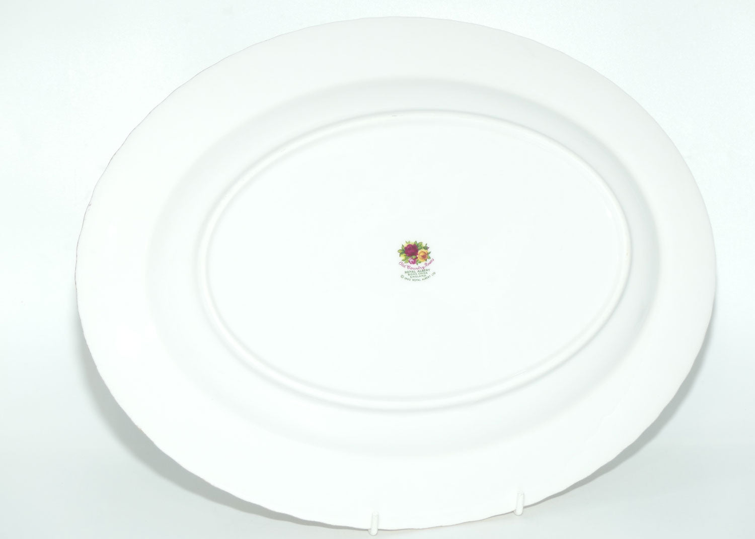 Royal Albert Bone China England Old Country Roses oval meat platter | 34.5cm | 1962 backstamp