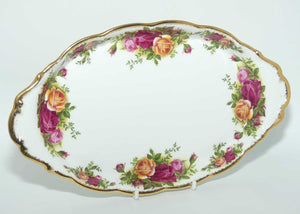 Royal Albert Bone China England Old Country Roses oval tray | large size | © 1962 Royal Albert Ltd stamp