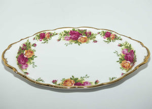 Royal Albert Bone China England Old Country Roses oval tray | large size | © 1962 Royal Albert Ltd stamp