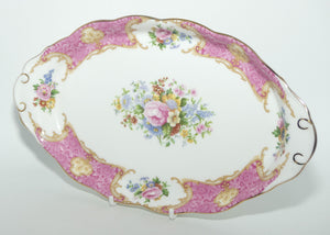 Royal Albert Bone China Lady Carlyle oval tray | © 1946 Royal Albert Ltd stamp