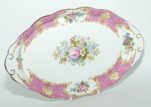 Royal Albert Bone China Lady Carlyle oval tray | © 1946 Royal Albert Ltd stamp