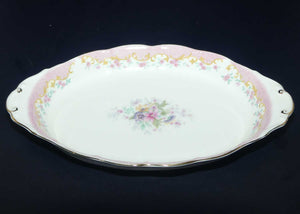 Royal Albert Bone China England Serenity oval tray with tab handles