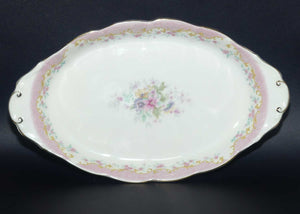 Royal Albert Bone China England Serenity oval tray with tab handles