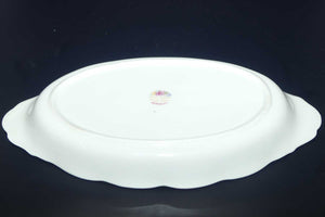 Royal Albert Bone China England Serenity oval tray with tab handles