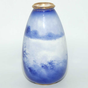 Royal Doulton Blue Children ovoid vase (Woman in Snowstorm)