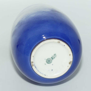 Royal Doulton Blue Children ovoid vase (Woman in Snowstorm)