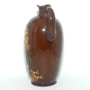 Royal Doulton Kingsware Oyez Oyez teardrop shape flask | Dewar's Whisky