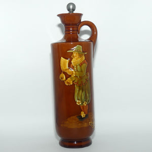 Royal Doulton Kingsware Oyez Oyez flask | + stopper | Dewars Scotch Whisky