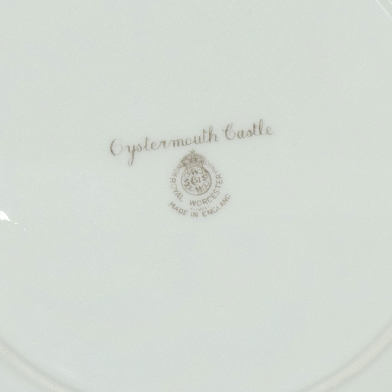 Royal Worcester hand painted Oystermouth Castle plate | Roberts