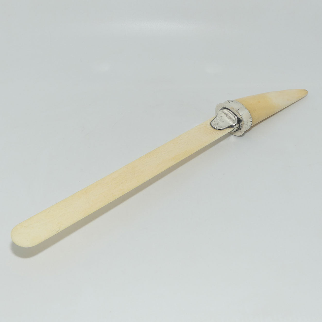 late Victorian era Silver Mounted Ivory page turner | Birmingham 1909