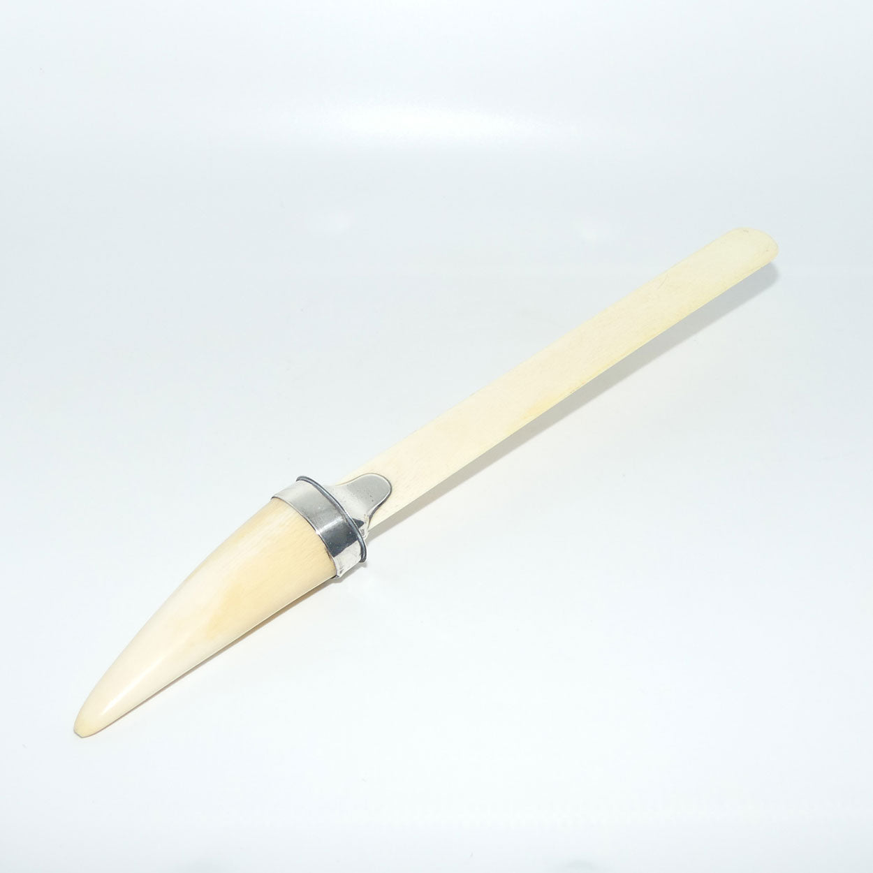 late Victorian era Silver Mounted Ivory page turner | Birmingham 1909