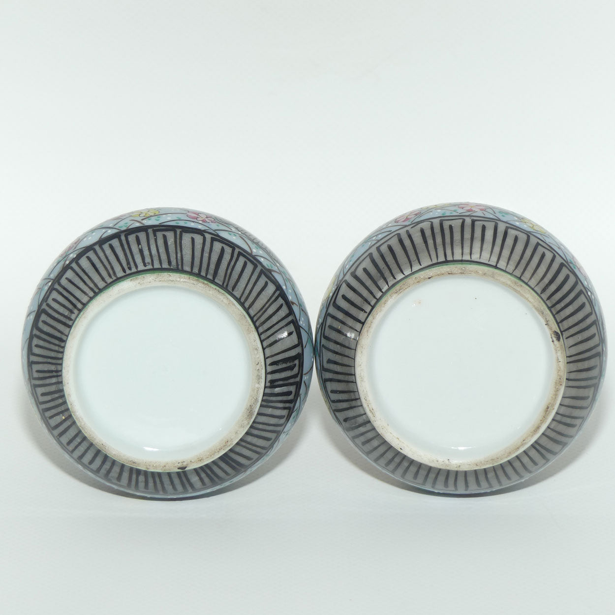 Pair of Oriental Bottle specimen vases