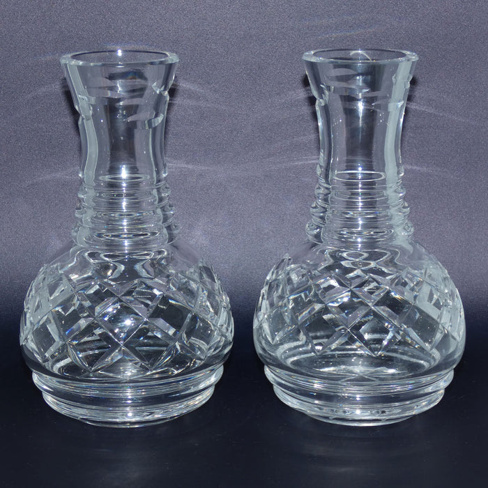 Waterford Crystal Ireland Pair of Lismore pattern carafes