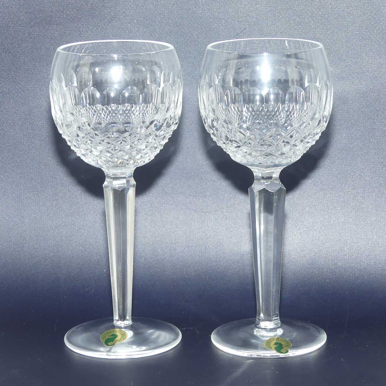 Waterford Crystal Colleen pattern long stem Hock glasses | 150ml